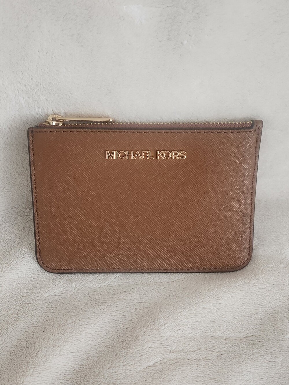 Michael KorsLeather Zip Card Pouch